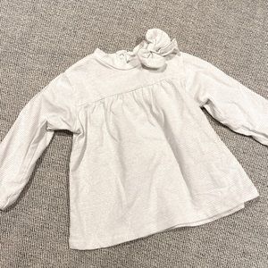 Zara baby girl long sleeve sparkle shirt 6-9m